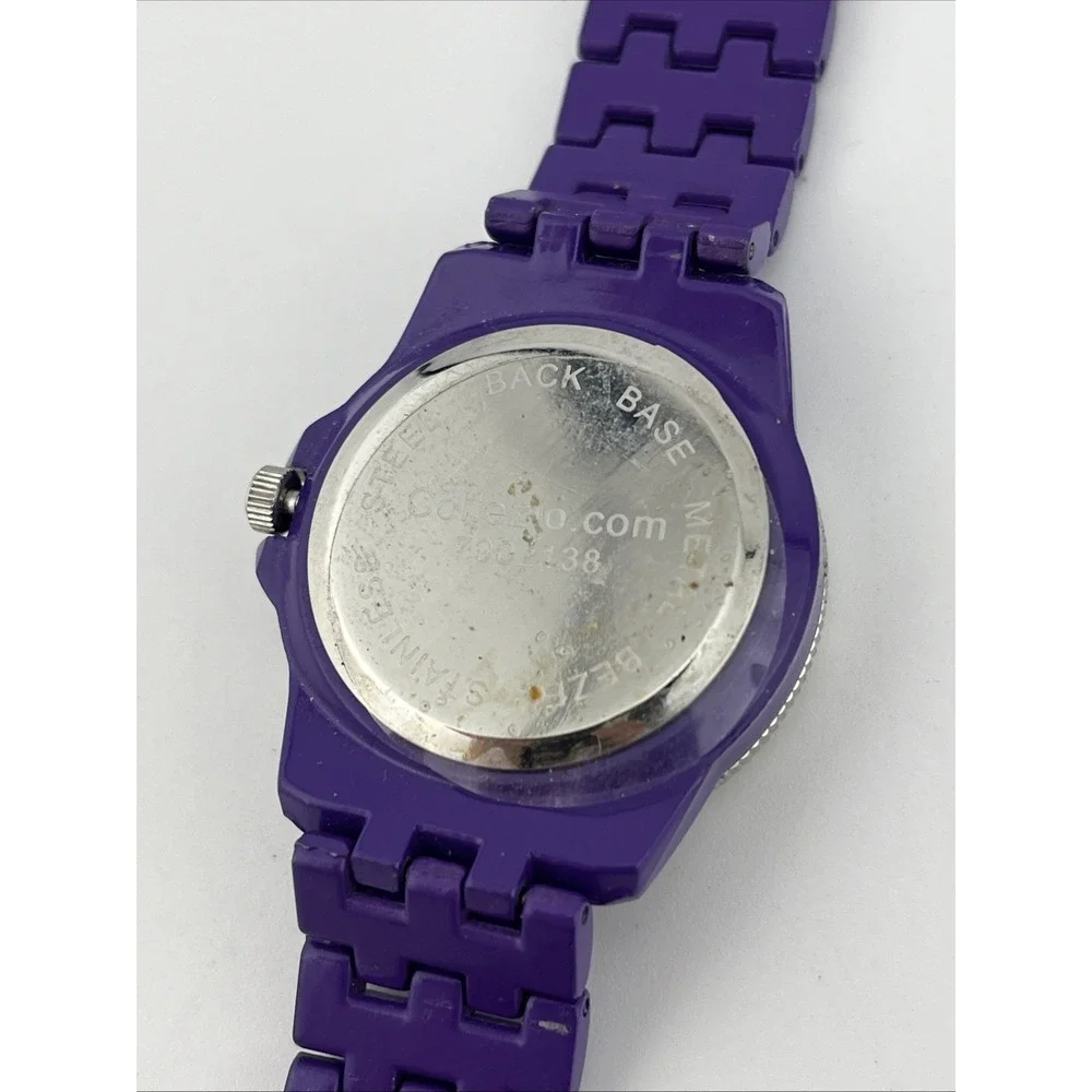 Sophie Watch Women 35mm Case Floating Crystals‎ Purple 7.25